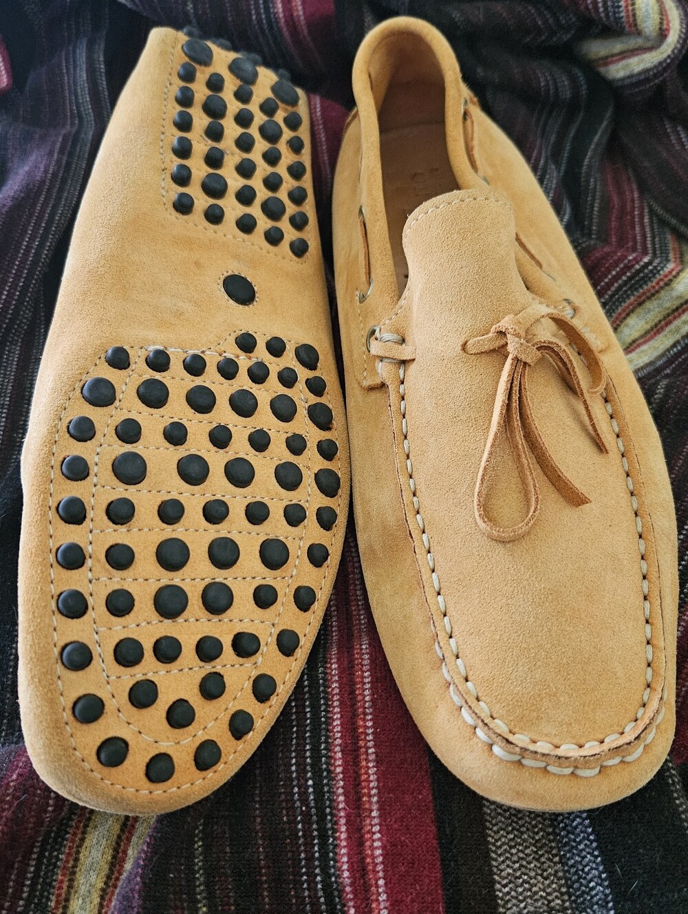 OTI SOPSE LOAFERS, Driving  MOCCASINS, Mens Suade Leather Slip In Shoes, Italy,